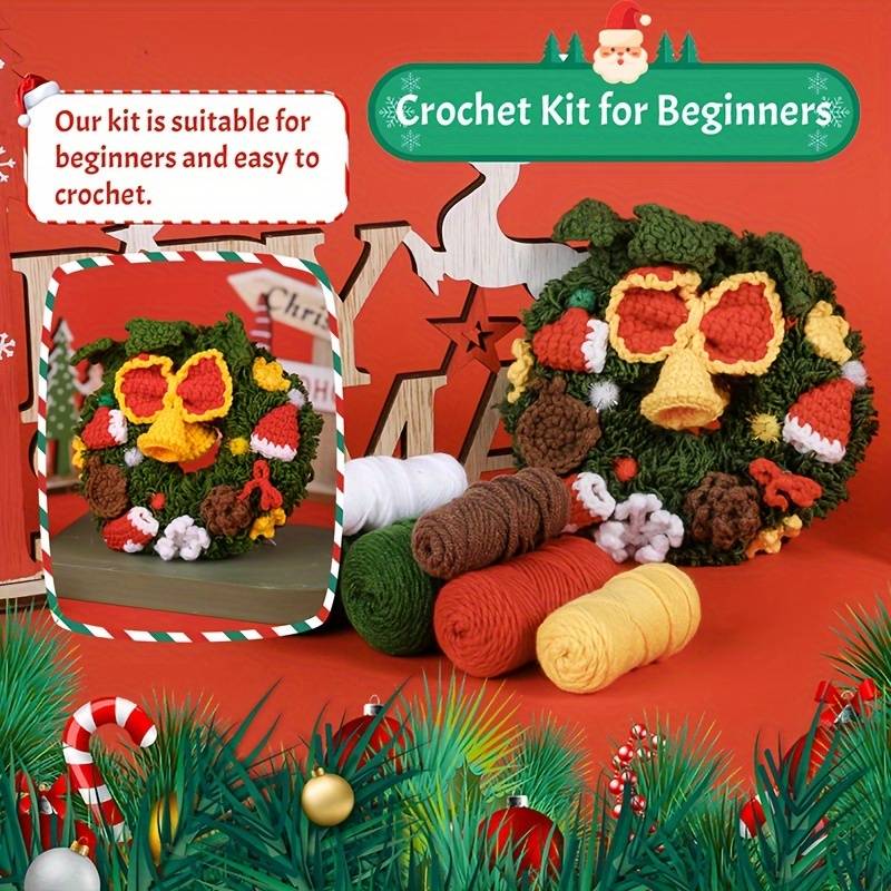 Crochet Kits For Beginners Christmas Crochet Kits For Adults - Temu